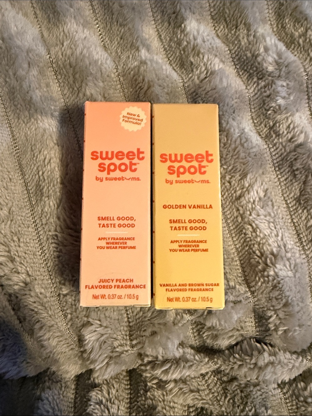 Sweet Spot Juicy Peach & Golden Vanilla Lip Balm Duo — Peach & Cream Shades